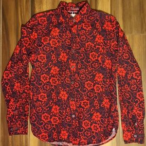 Men's Cactus Man Patterned Button-Up Shirt